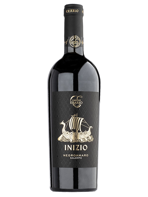 Bottiglia di Negroamaro Salento — vino rosso del Salento